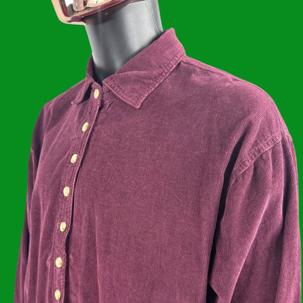 VTG Cotton Express Corduroy Button Up Shirt